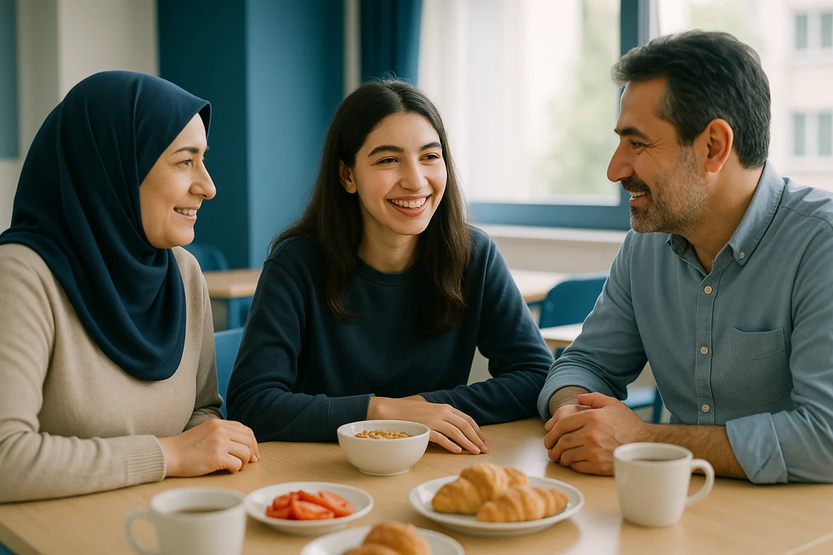 YKS öncesi öğrencisine sakin ve destekleyici yaklaşan aile